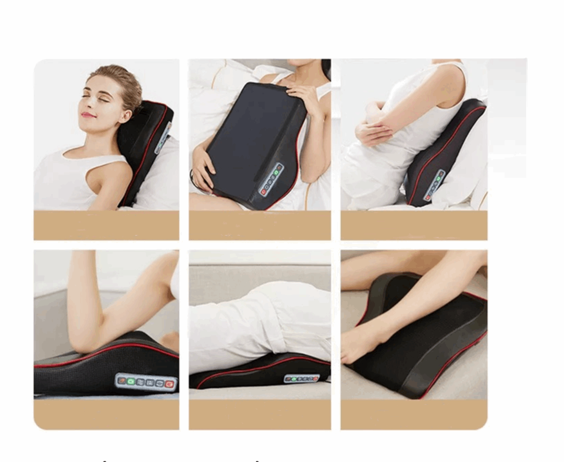 SpiriTouch Neck and Back Massage Cushion Pillow