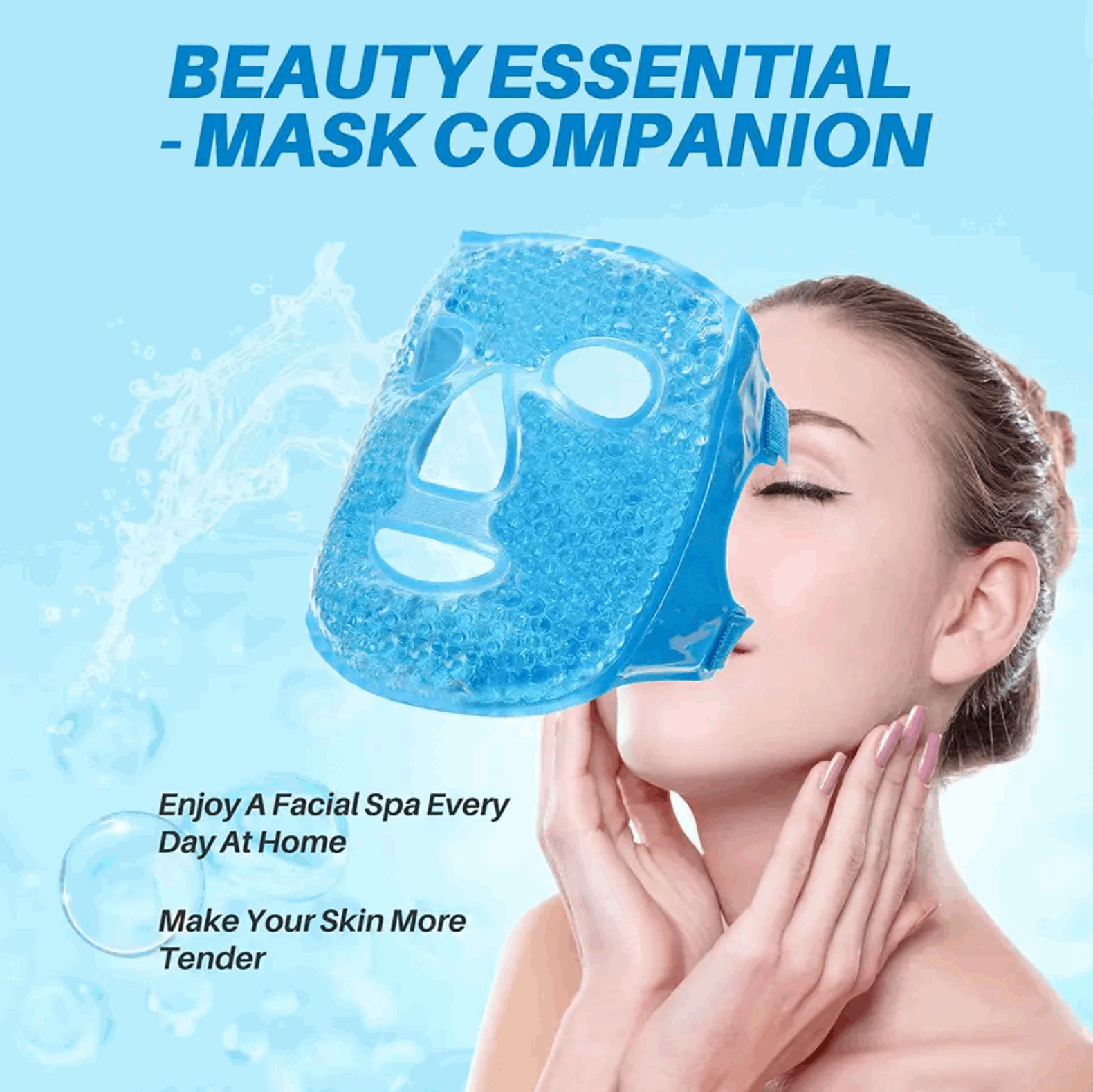 SpiriTouch Cold/Hot Reusable Gel Face Mask for Reducing Face Puff and Dark Circle